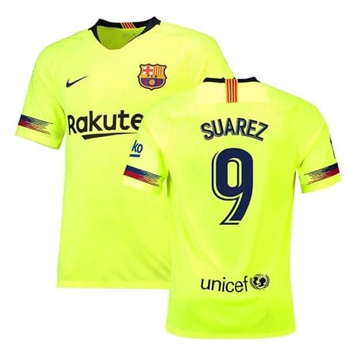 2018-19 Barcelona Away Football Soccer T-Shirt Maillot (Luis Suarez 9)