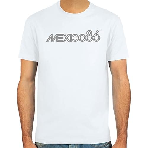 SpielRaum T-Shirt Mexico 86 ::: Couleur: Blanc, Rouge foncé, Noir, Vert Olive ou Bleu Marine ::: Tailles: S-XXL (Football)