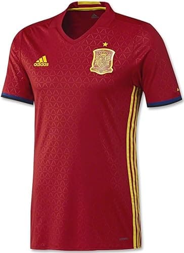 adidas Espagne Maillot Domicile Authentique Jersey [Scarlet/Jaune]