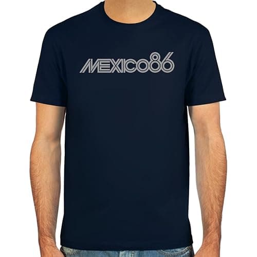 SpielRaum T-Shirt Mexico 86 ::: Couleur: Blanc, Rouge foncé, Noir, Vert Olive ou Bleu Marine ::: Tailles: S-XXL (Football) - vue 2