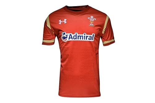 Under Armour Pays de Galles WRU 2016/17 Enfants - Maillot de Rugby à Domicile - Rouge/Or