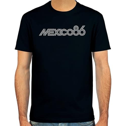 SpielRaum T-Shirt Mexico 86 ::: Couleur: Blanc, Rouge foncé, Noir, Vert Olive ou Bleu Marine ::: Tailles: S-XXL (Football) - vue 4
