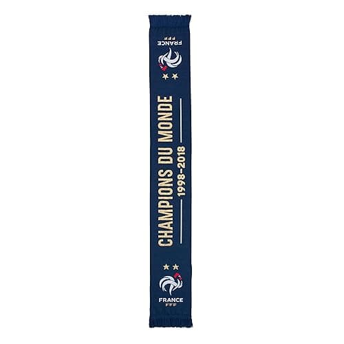 Equipe de FRANCE de football Echarpe FFF - Champions du Monde - Collection Officielle Taille Homme