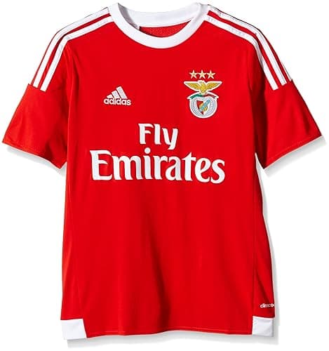 adidas Réplique du Maillot de l'équipe de Foot de Lisbonne Jouant à Domicile - Maillot à Manches Courtes pour garçon