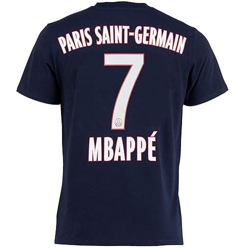 PSG T-Shirt Kylian MBAPPE - Collection Officielle Paris Saint Germain - Taille Adulte Homme