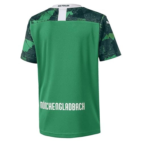 Puma BMG Third Replica with Sponsor Maillot Mixte Enfant, Amazon Green Black, FR Fabricant : Taille Unique